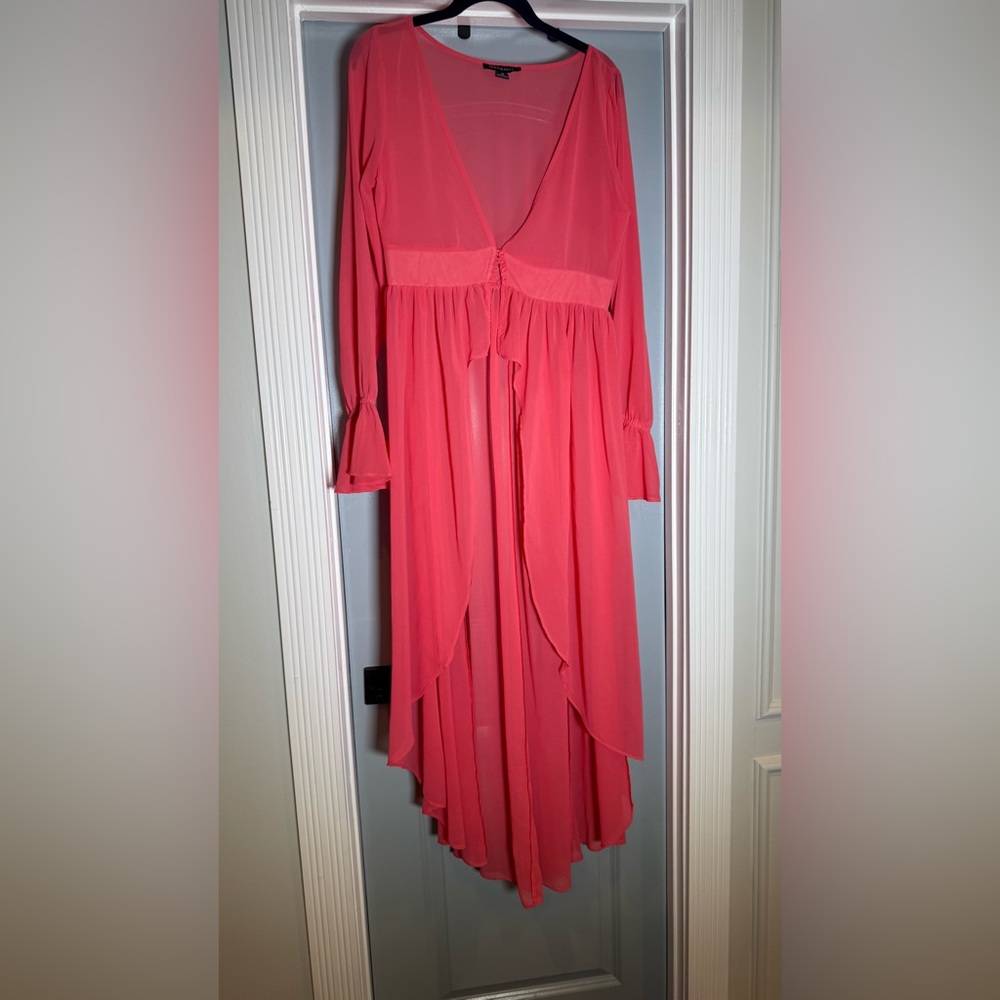 Elegant Pink Coral Cover up! Brand new